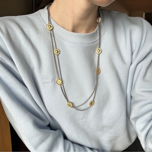 Gold Star Pendant Celestial Sun Spiritual Mystic Witchy Layer Boho Necklace - Picture 6 of 11